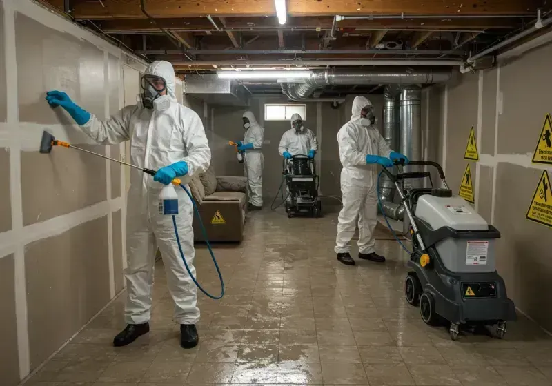 Basement Moisture Removal and Structural Drying process in Lewis County, KY